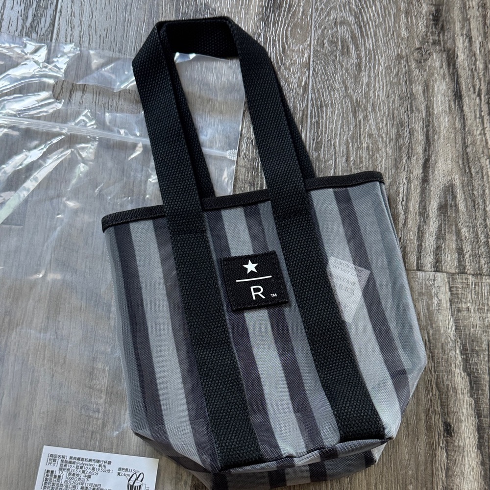 ✨ Starbucks Reserve Mesh Stripe Tote – Taiwan Exclusive ✨ SELL IN TAIWAN ONLY
